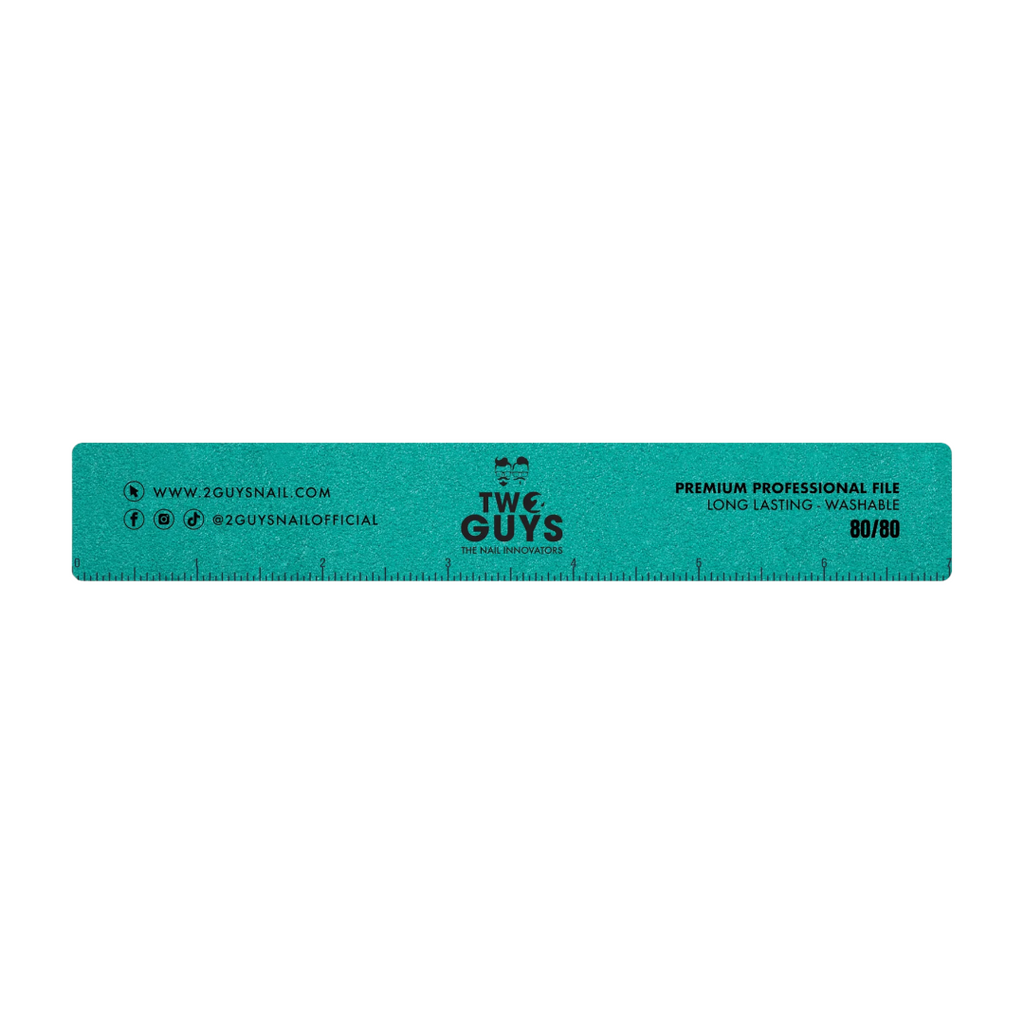 2Guys Nail Files - Premium Jumbo Square 80/80 Grit (Pack of 50)