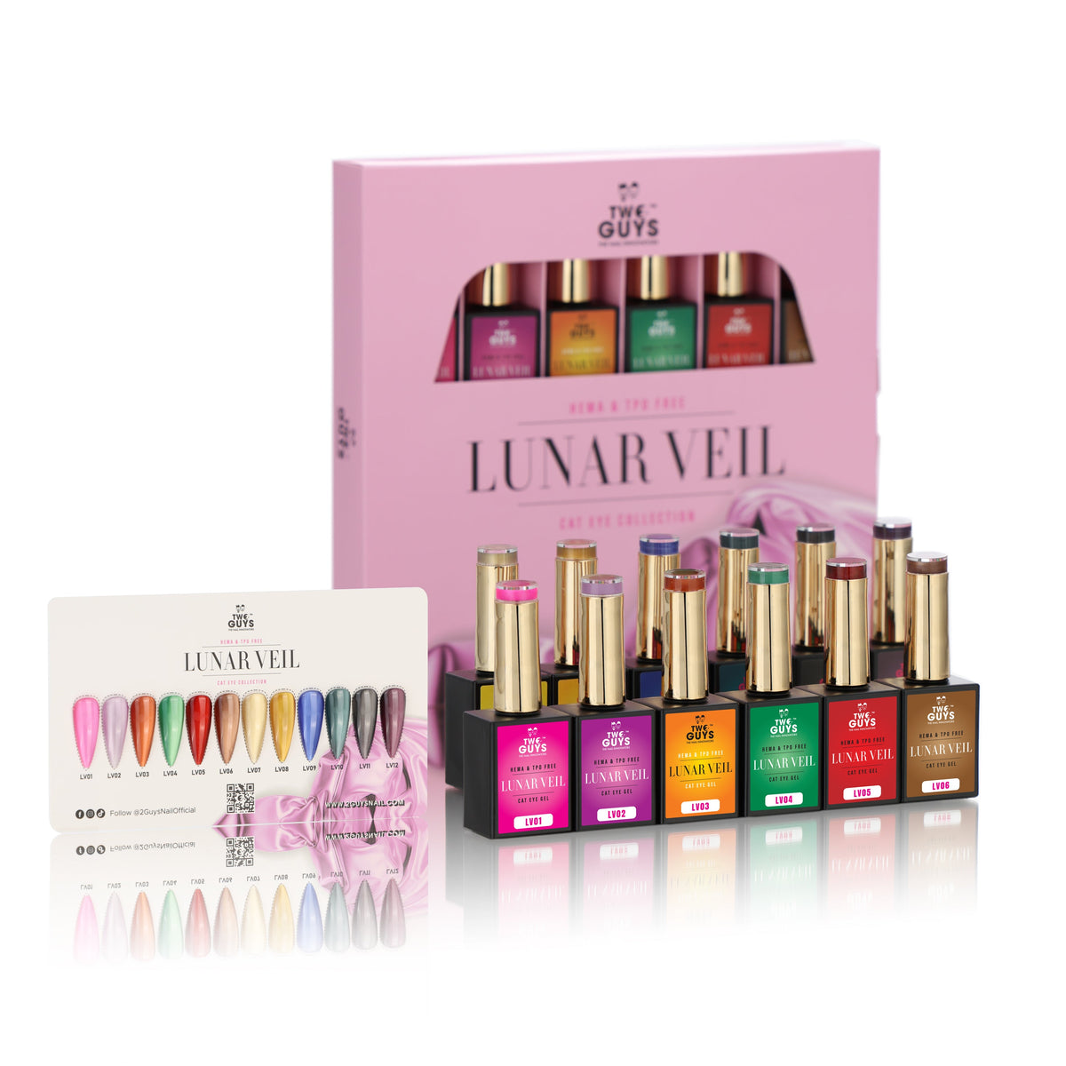 2Guys Cat Eye Gel (HEMA/TPO-Free) - Lunar Veil Full Collection