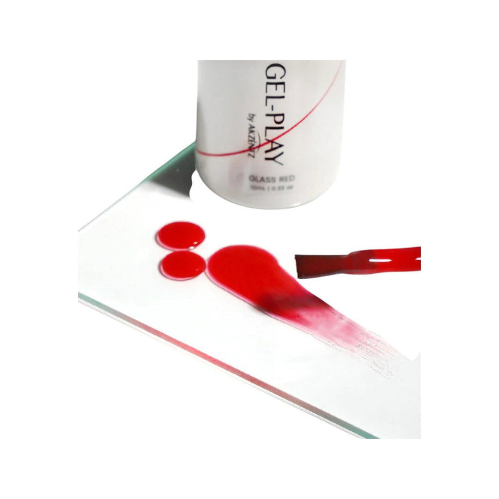 Akzéntz Luxio Gel Play - Glass Red (10mL)