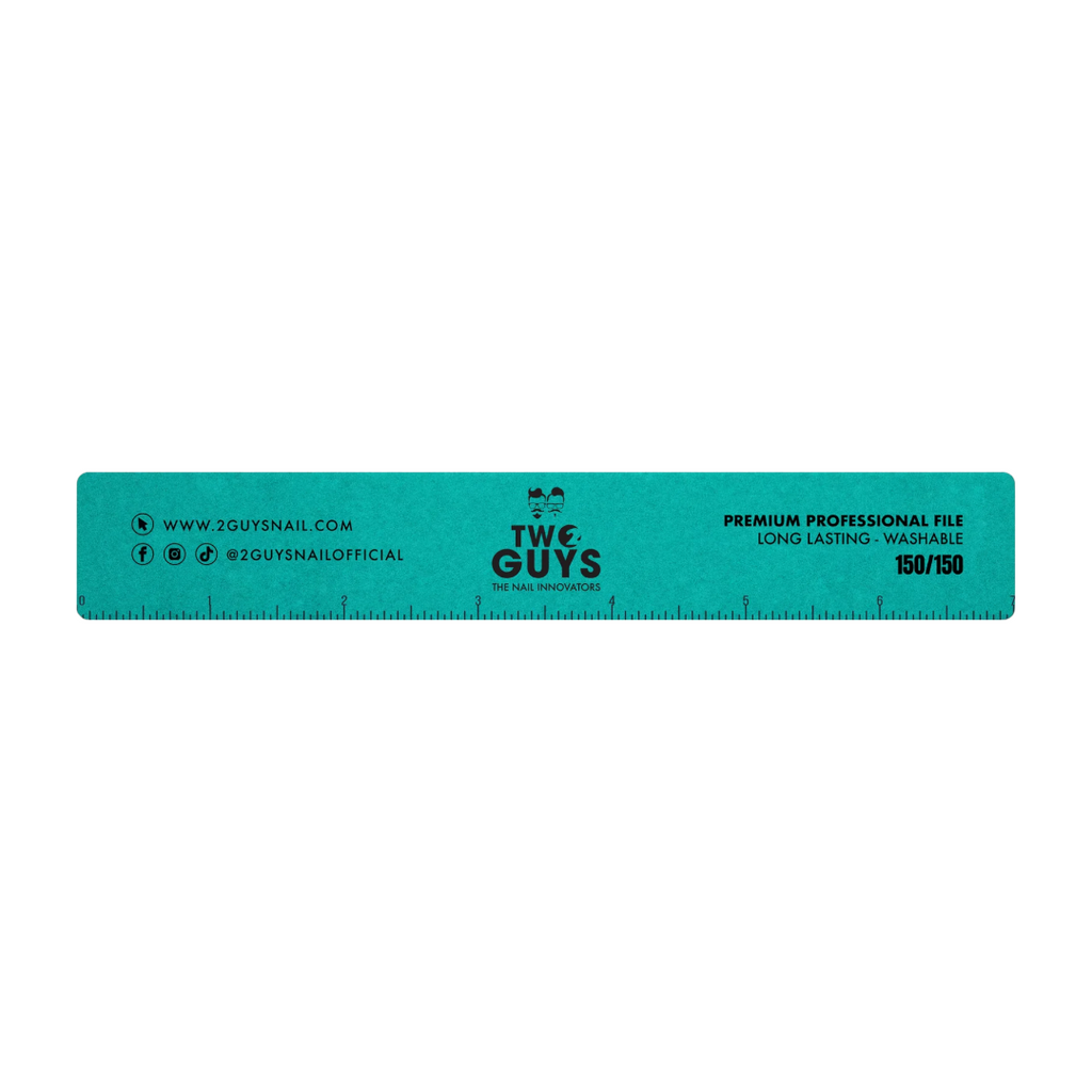 2Guys Nail Files - Premium Jumbo Square 150/150 Grit (Pack of 25)