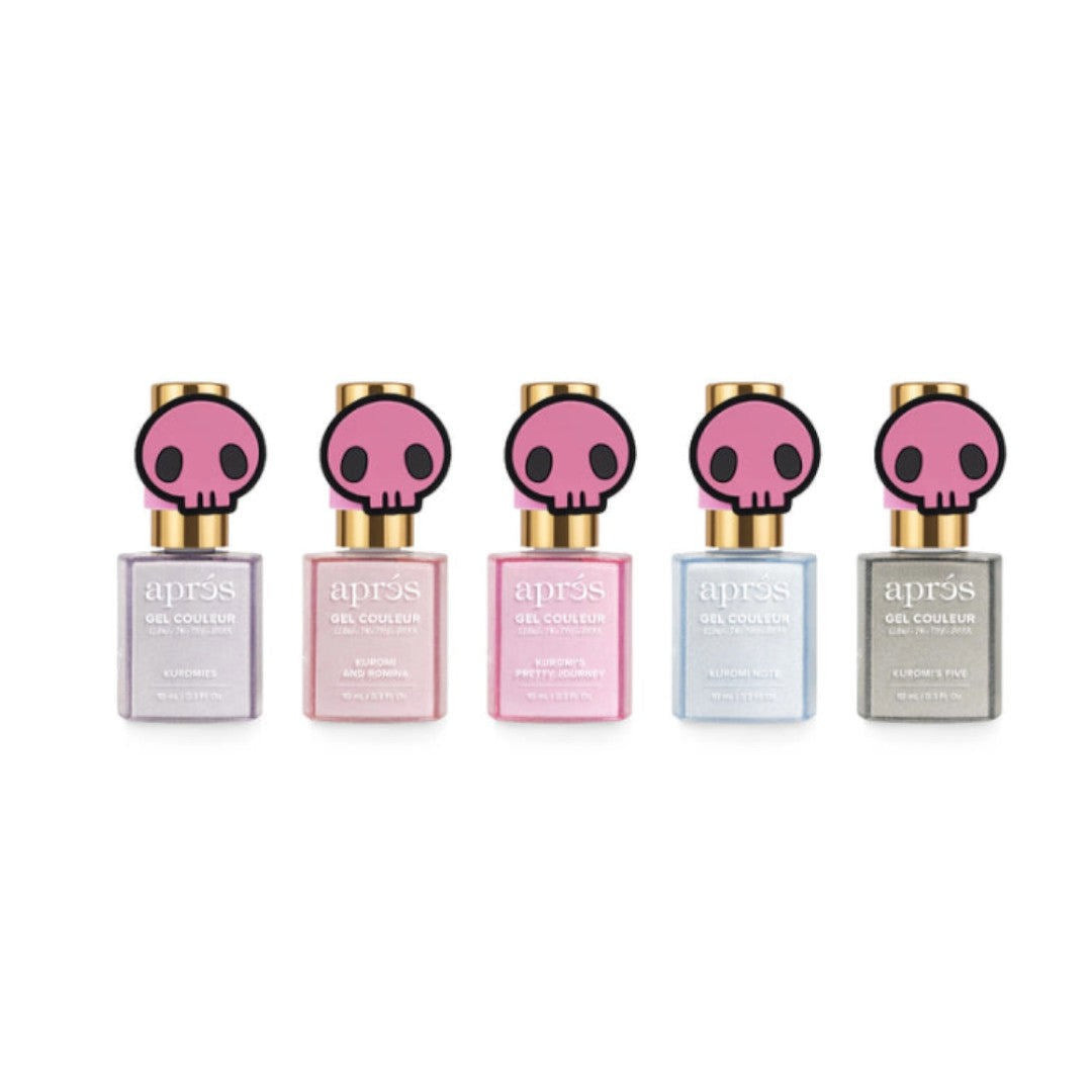 Apres Kuromi Caty Eye Gel Couleur (HEMA-Free) W/ Pink Skull Cap Accessory