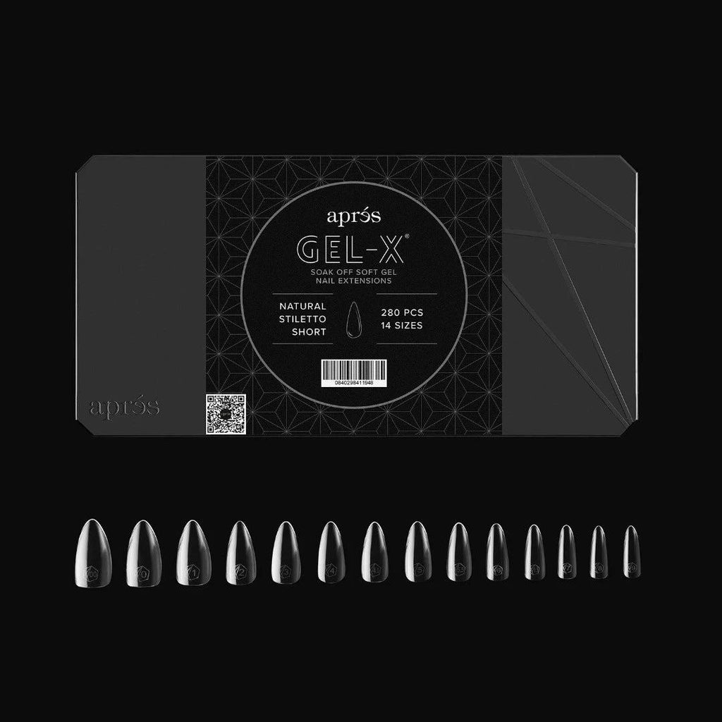 Apres Gel-X Mini Tips Box 2.0 - Natural Stiletto - Short (280pcs)