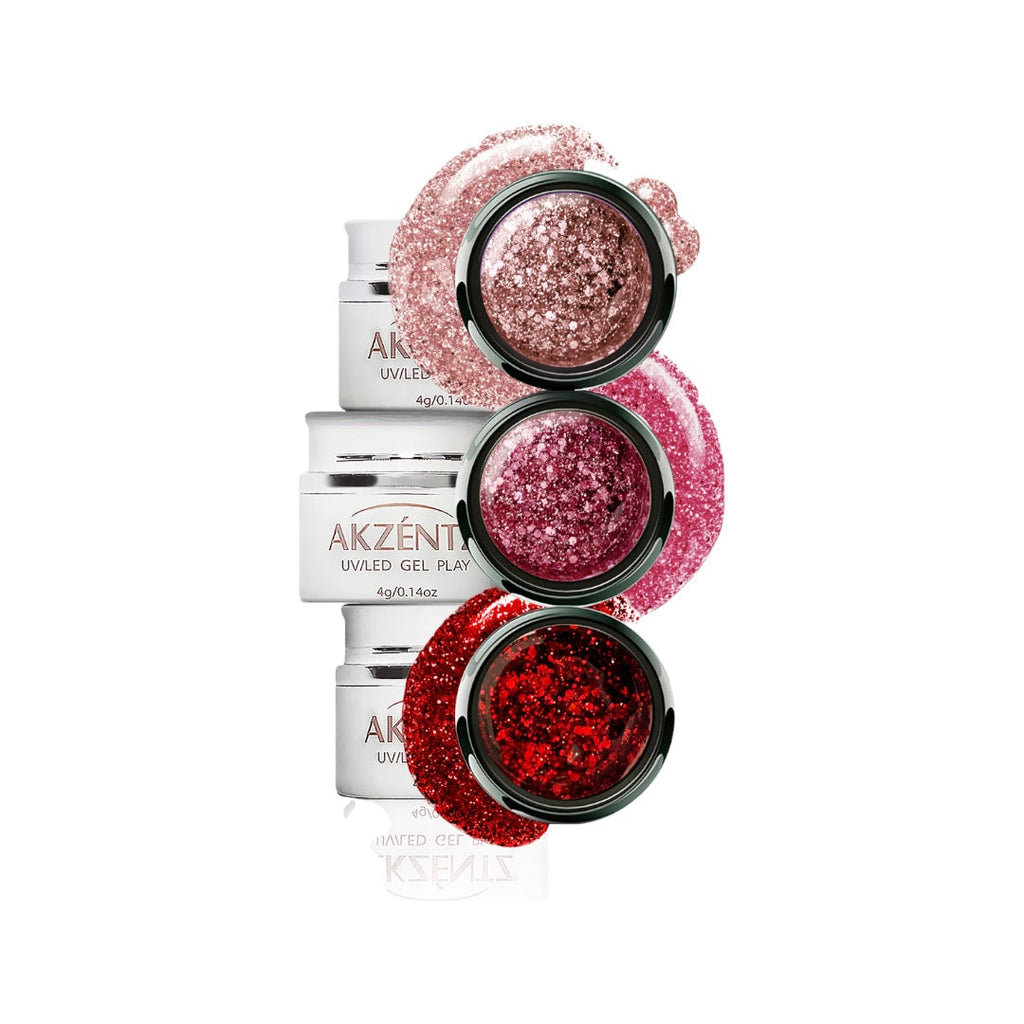Akzentz UV/Led Gel Play - Glitter Blossom Fantasy (0.14oz)