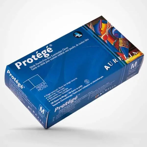 Aurelia Protege Nitrile Sky Blue Gloves (Case of 10)