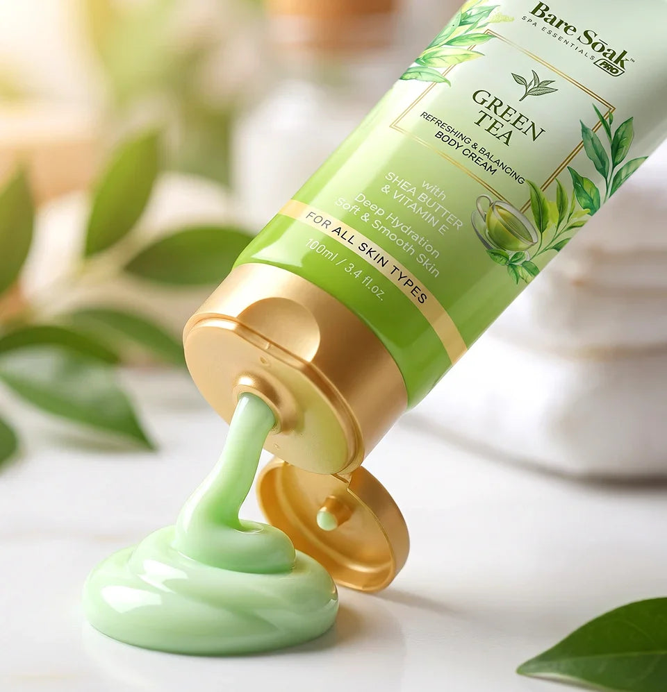 Bare Soak Body Cream - Green Tea (3.4oz) (Case of 50)