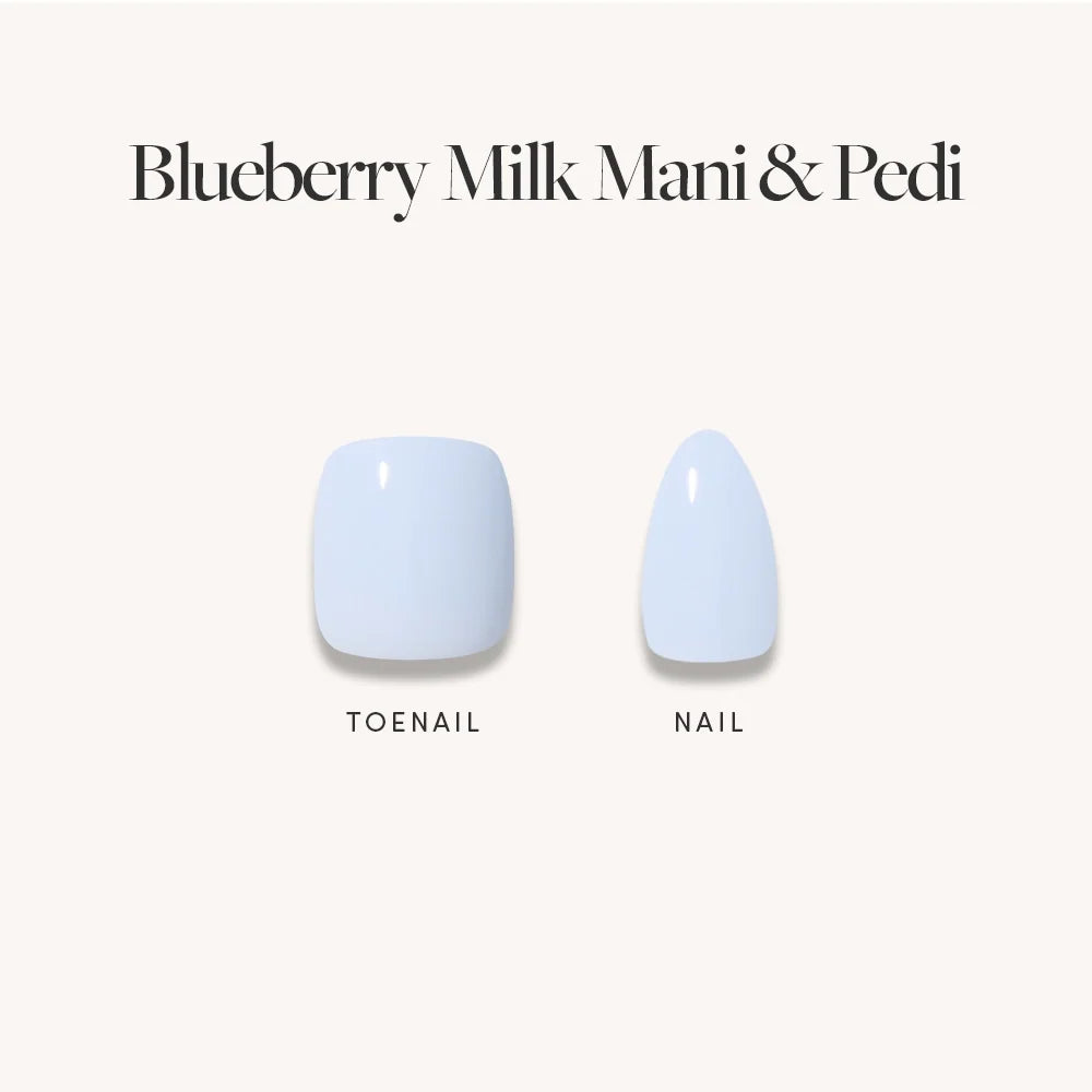 Blueberry Milk Mani & Pedi