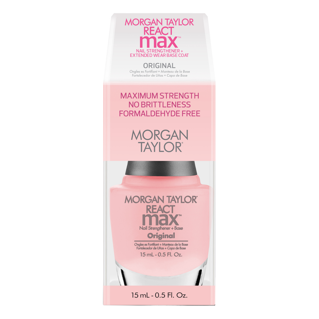 Morgan Taylor ReactMax | Original Nail Strengthener + Extended Wear Base Coat .5oz