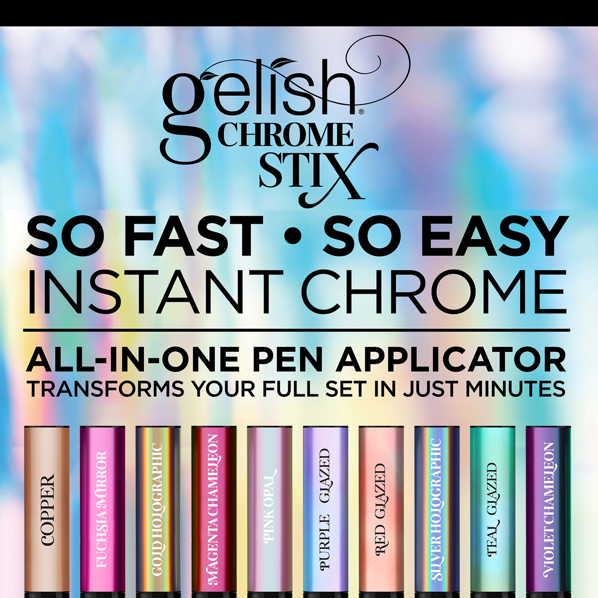 Gelish Chrome Stix | Teal Glazed