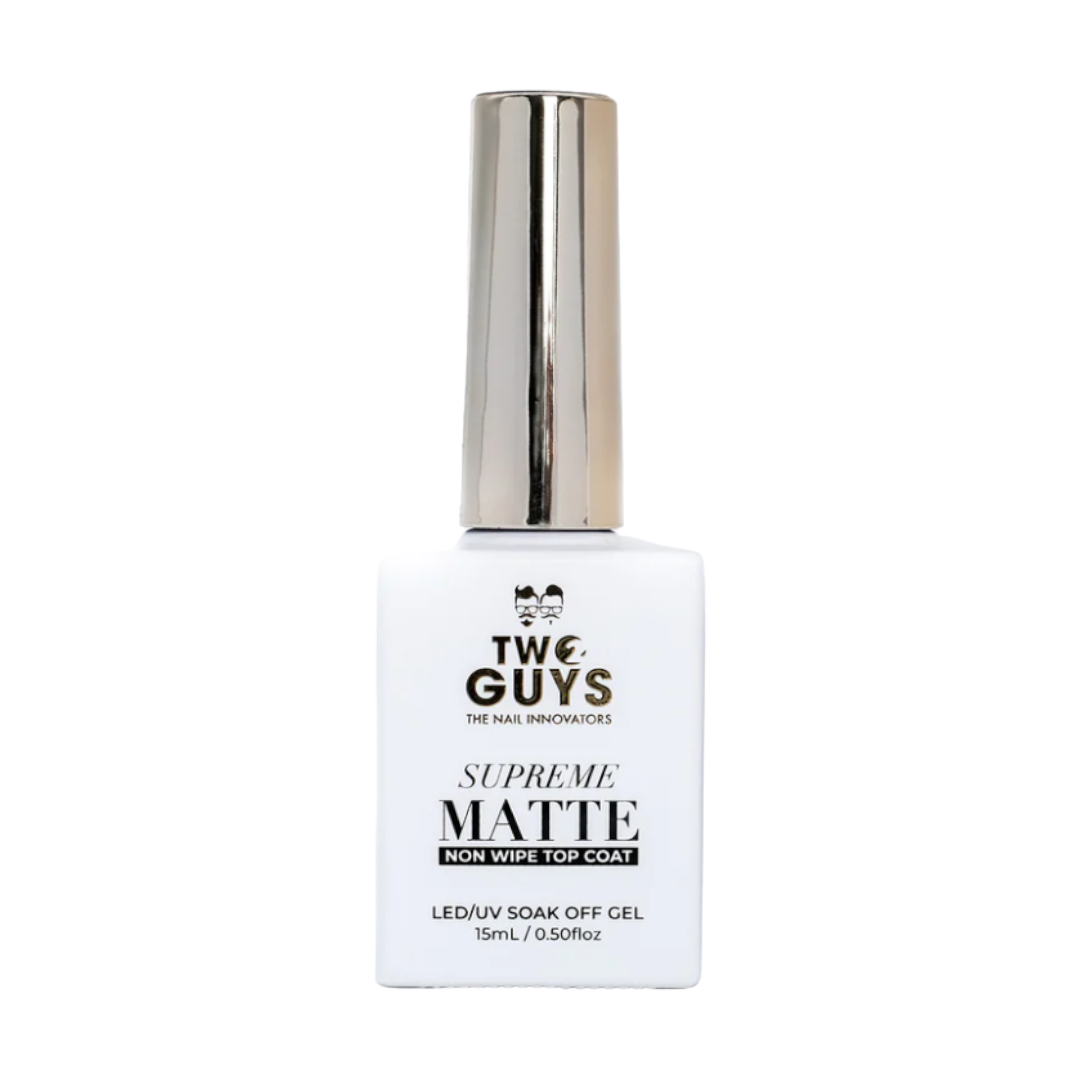 2Guys Gel Top Coat - No Wipe Supreme Matte (15mL)