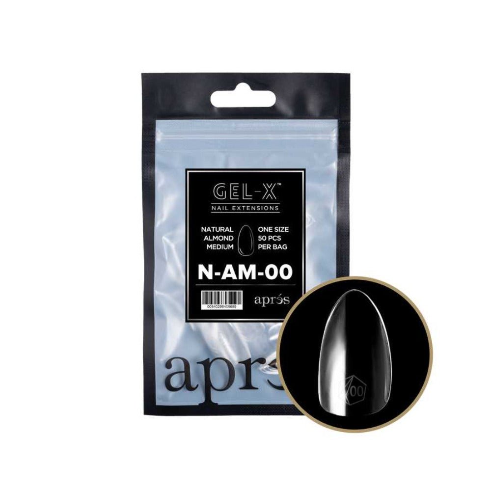 Apres Gel-X Refill Tips 2.0 - Natural Almond Medium (50pcs)