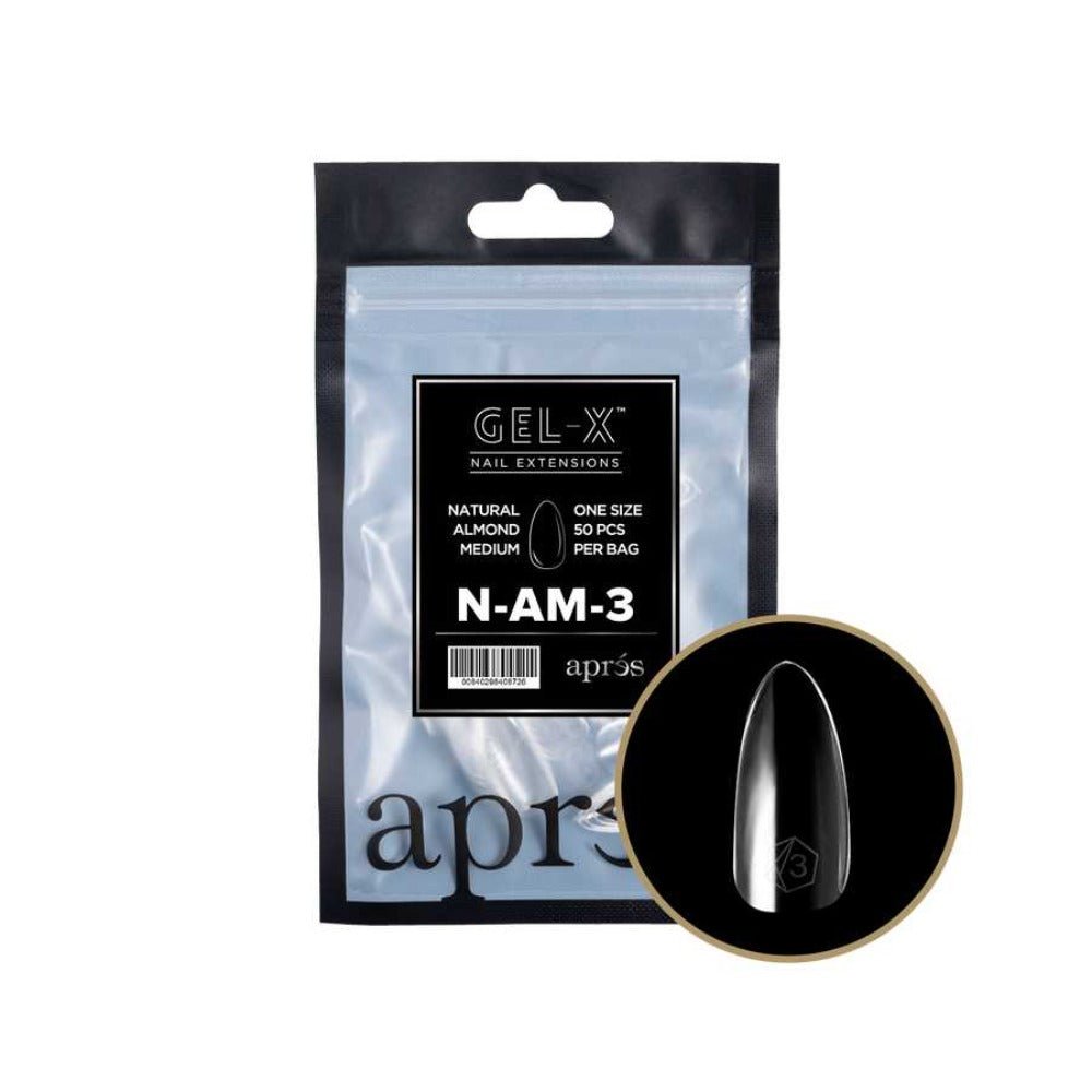 Apres Gel-X Refill Tips 2.0 - Natural Almond Medium (50pcs)