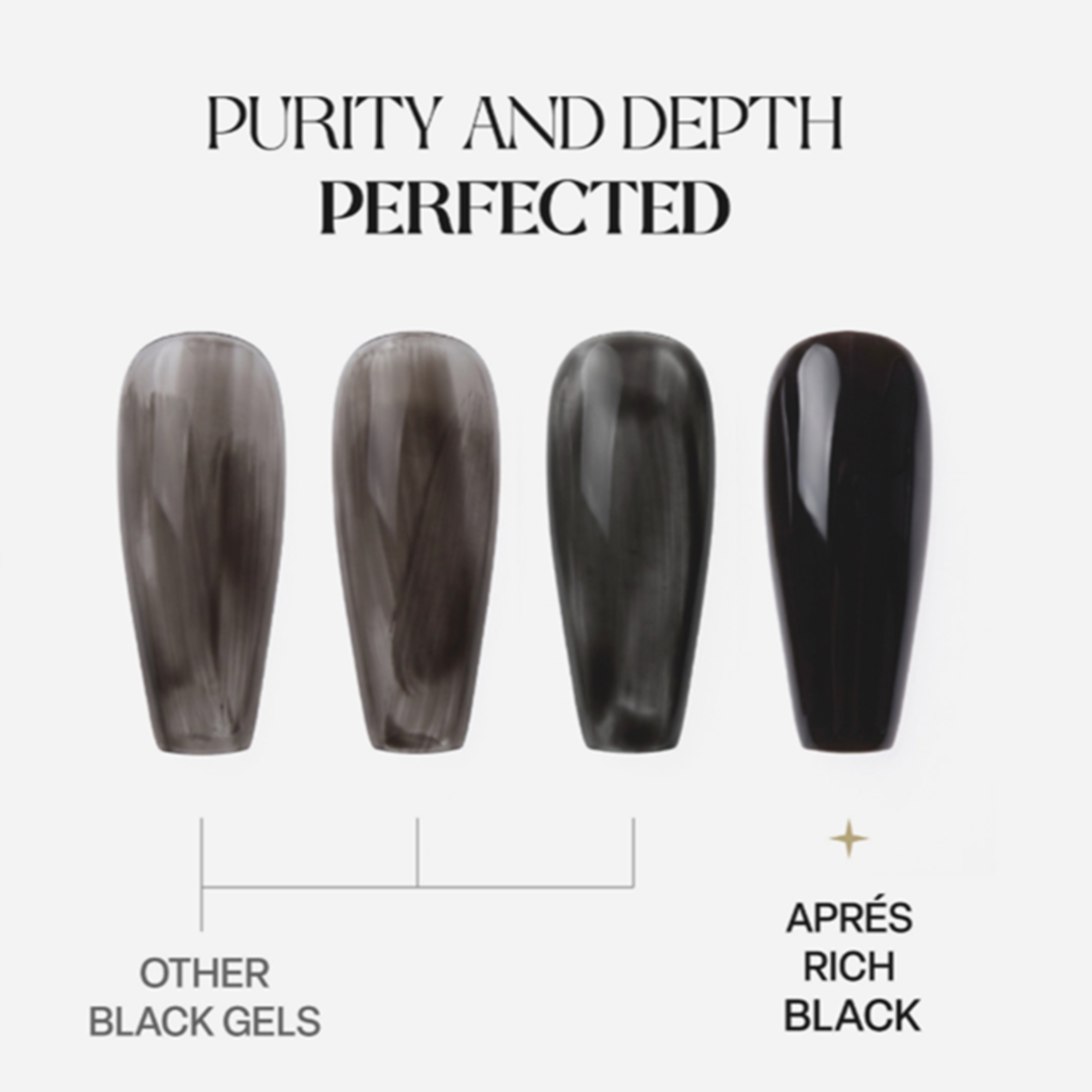 Apres Gel Couleur (HEMA/TPO-Free) - Rich Black (30mL)