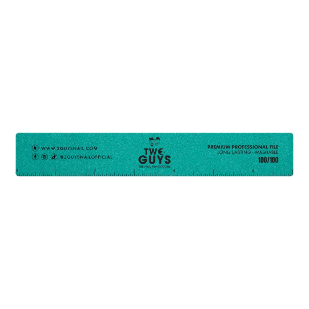 2Guys Nail Files - Premium Jumbo Square 100/100 Grit (Pack of 10)