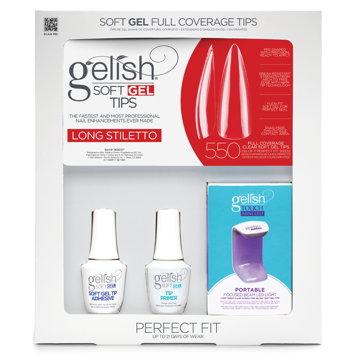 Gelish Soft Gel System Kit | Long Stiletto