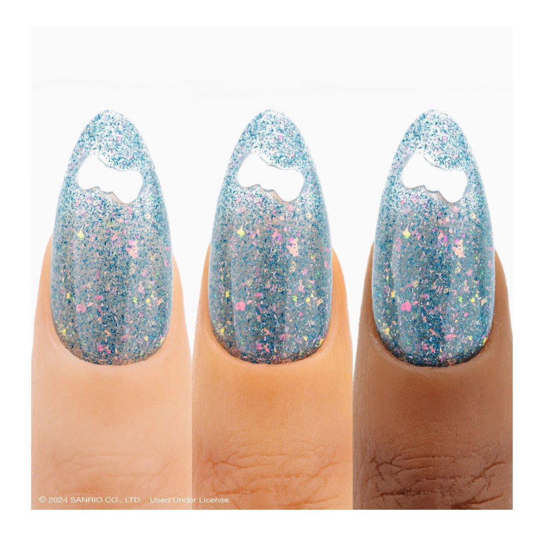 Apres Kuromi Flash Glitter Gel Couleur (HEMA-Free) - Together W/ Cap Accessory #5FGK04TBWC
