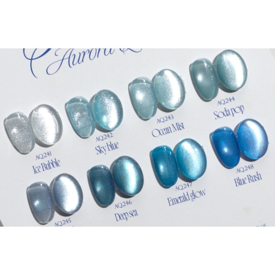 Aurora Queen Cat Eye Gel Polish - The Blue Collection