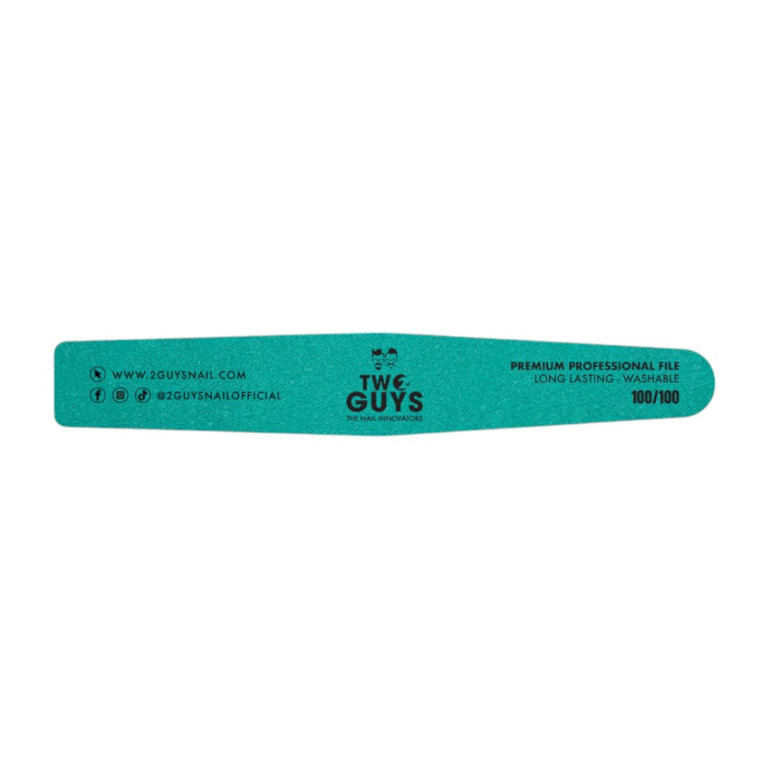 2Guys Nail Files - Premium Diamond Shape 100/100 Grit (Pack of 50)