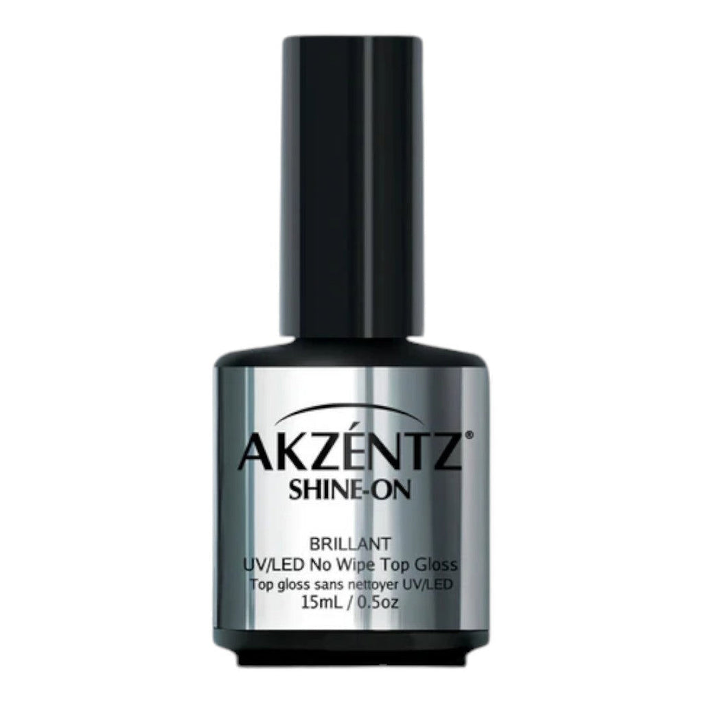 Akzéntz Luxio Gel (HEMA-Free) No-Wipe Top Coat - Shine-On (15mL/0.5oz)