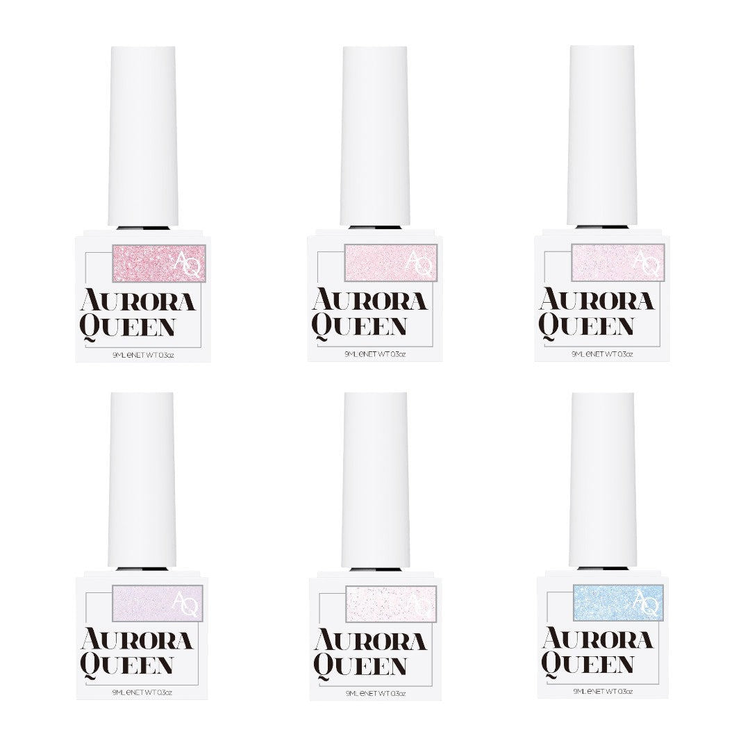 Aurora Queen Gel Polish - Sugar Powder Collection