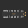 Apres Gel-X Tip Swatch - Natural/Sculpted Stiletto Short