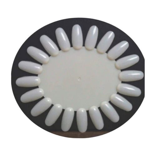 20-Tip Oval Display Natural (Pack of 10)