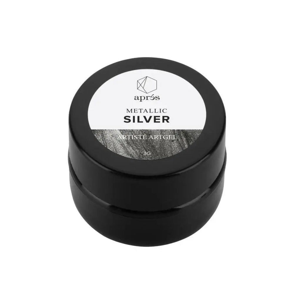 Apres Artiste Gel - Metallic Silver (3g)