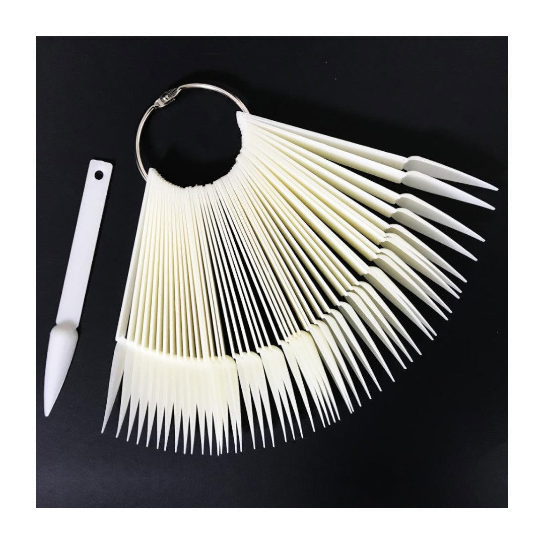 Berkeley Nail Color Ring Display - Natural Stiletto #PD117NT (50pcs)