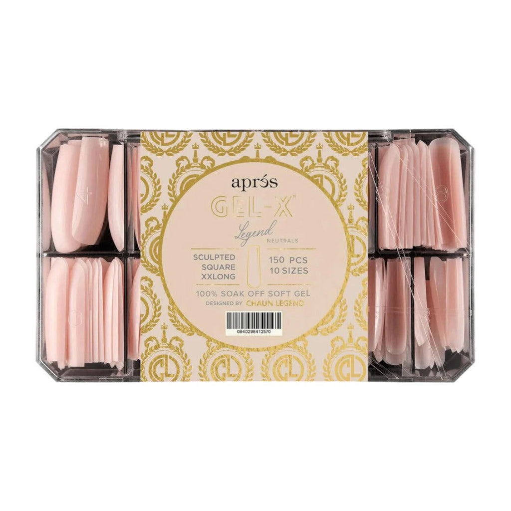 Apres X Chaun Legend Gel-X Nail Tips Box - Sculpted Square XXLong (150pcs)