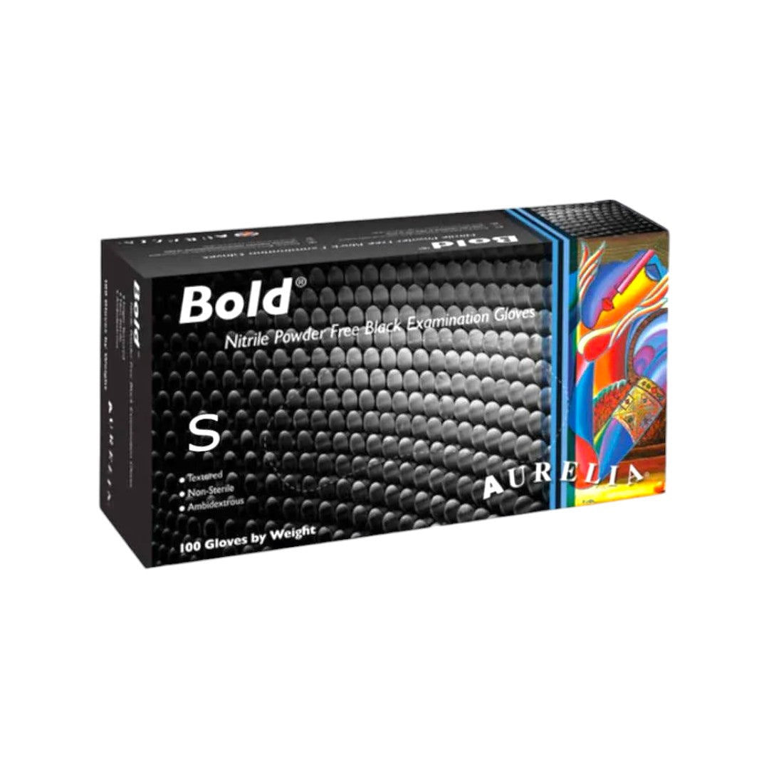 Aurelia Bold Nitrile Black Gloves (Case of 10)